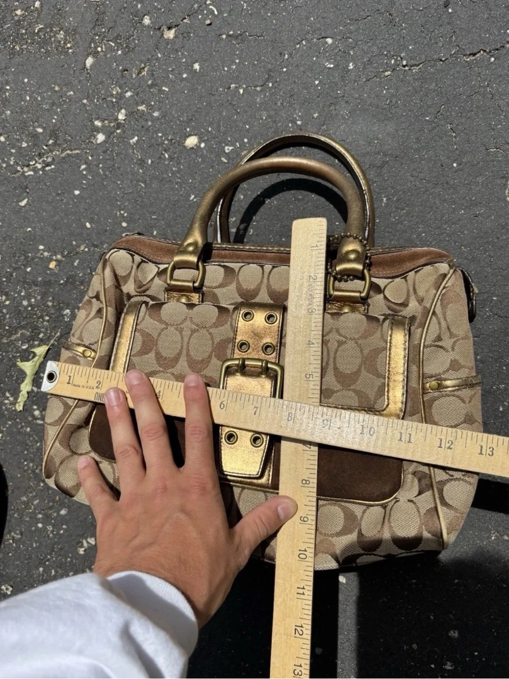 Coach Y2K Signature C Boston LIMITED EDITION 2004 Double Handles #1494 Bag - Picture 14 of 14